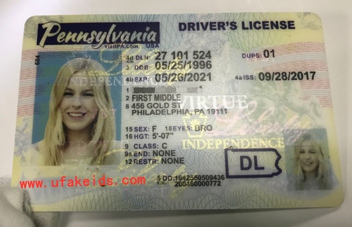 PENNSYLVANIA NEW Fake ID